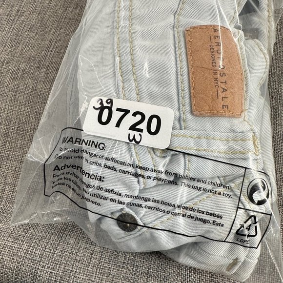 Aeropostale High Waisted Shorty Jean Shorts Size 0 Light Color‎ - Picture 10 of 10